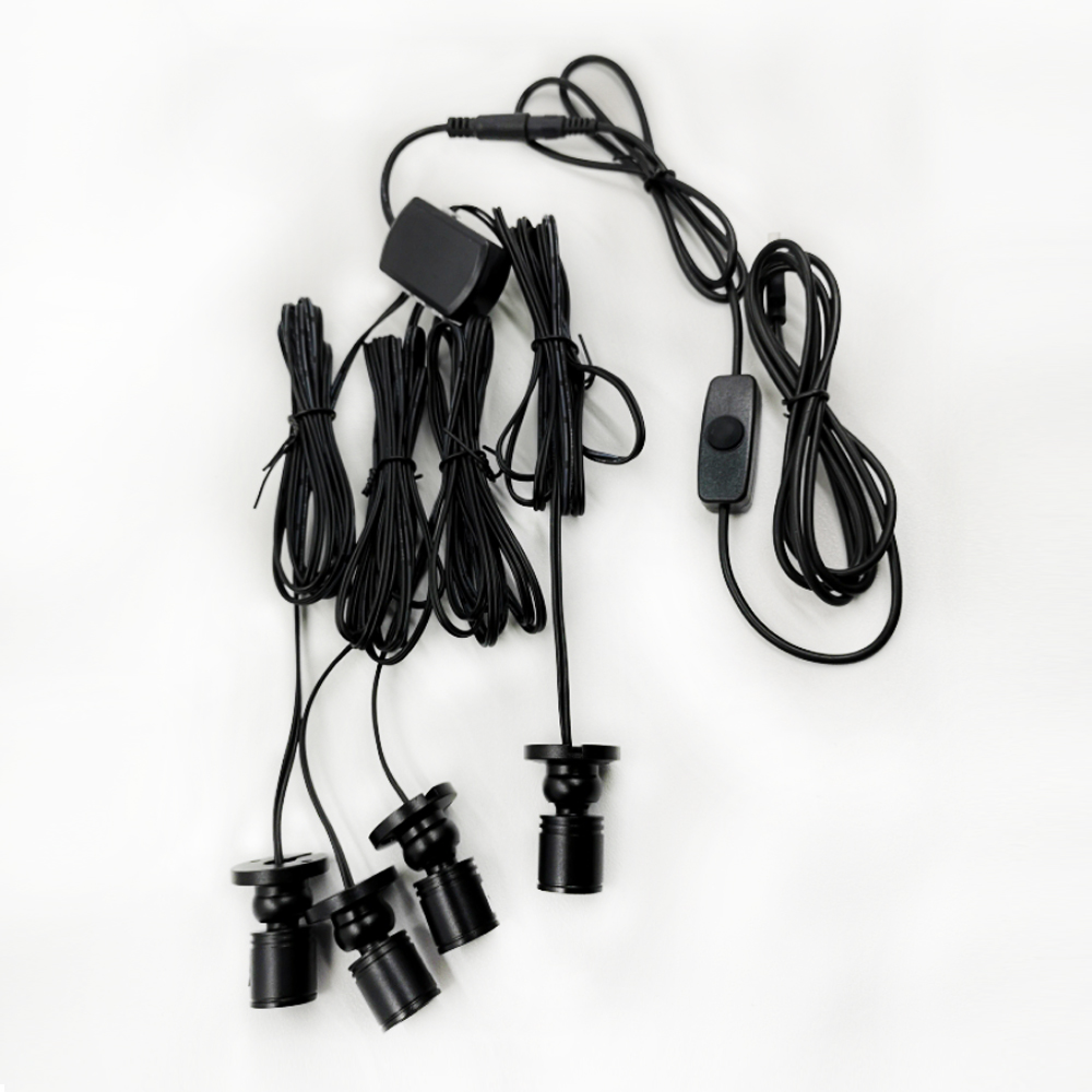 Model Kit Display Case - A Group of 4 Pcs LED