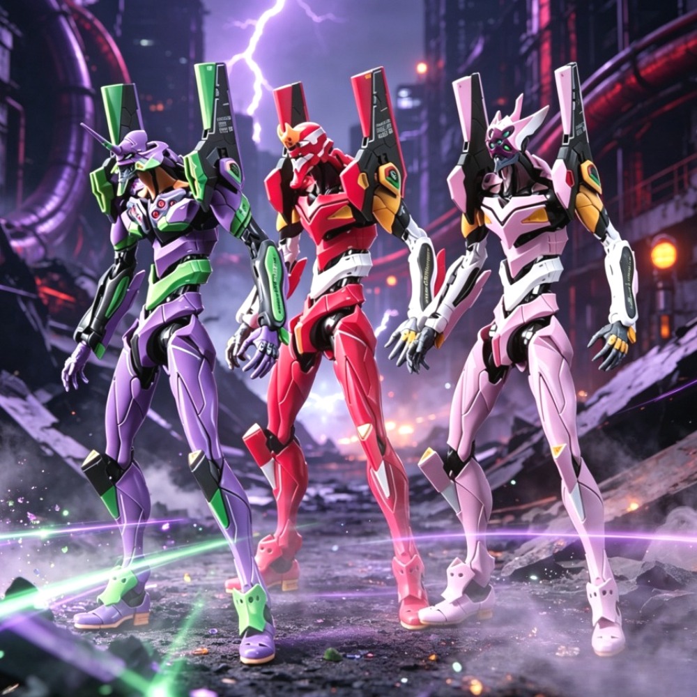 Model Kit Eva 01 - 21cm Anime New Century Evangelion Figure