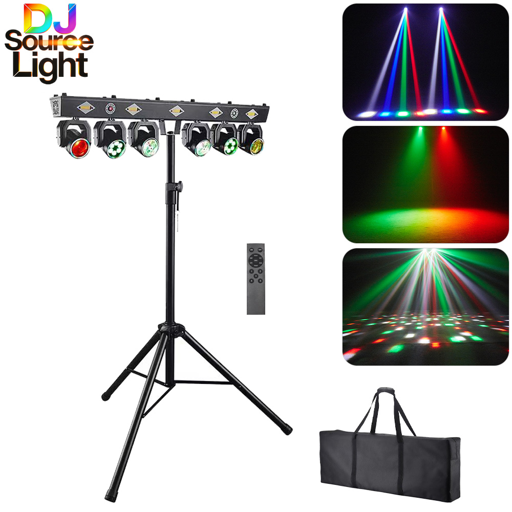 Wash Effect Set - DJSOURCE Effect Stand 6in1 Strobe Laser