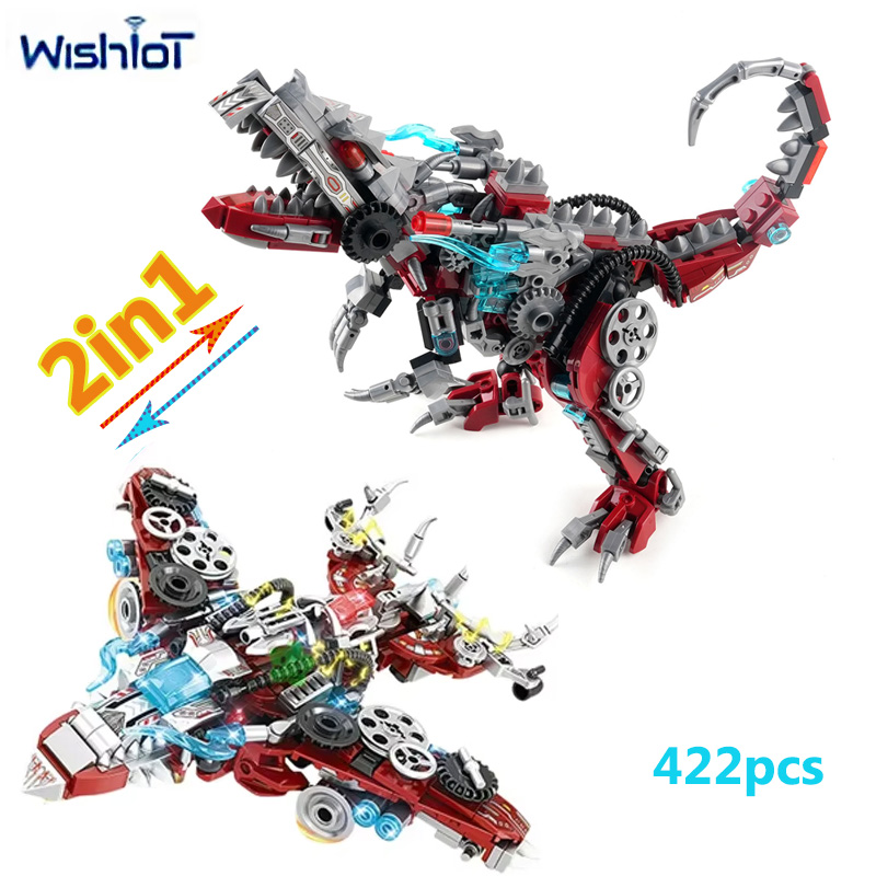 Model Kit Dinosaur - 2in1 Mechanical Dinosaur/Fighter Aircraft Model Building