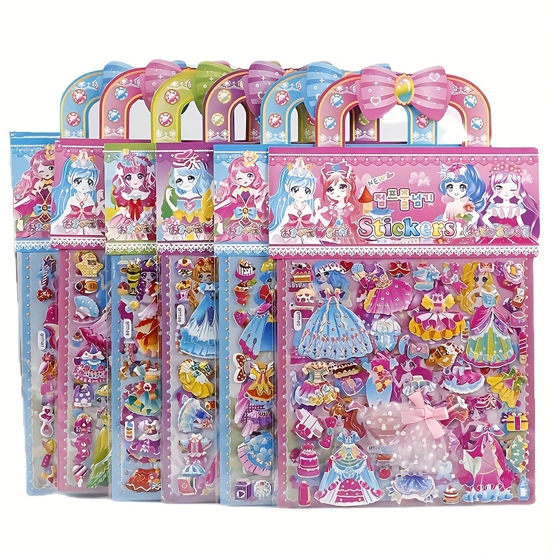 Model Kit Eva - Princess Dress Up Puffy Stickers Pad