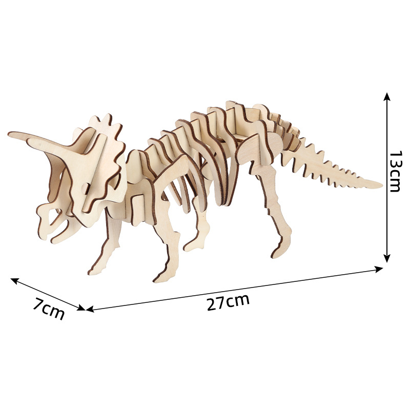 WOoden 3D Dinosaur Puzzle Set, - Model Kit Dinosaur review and price
