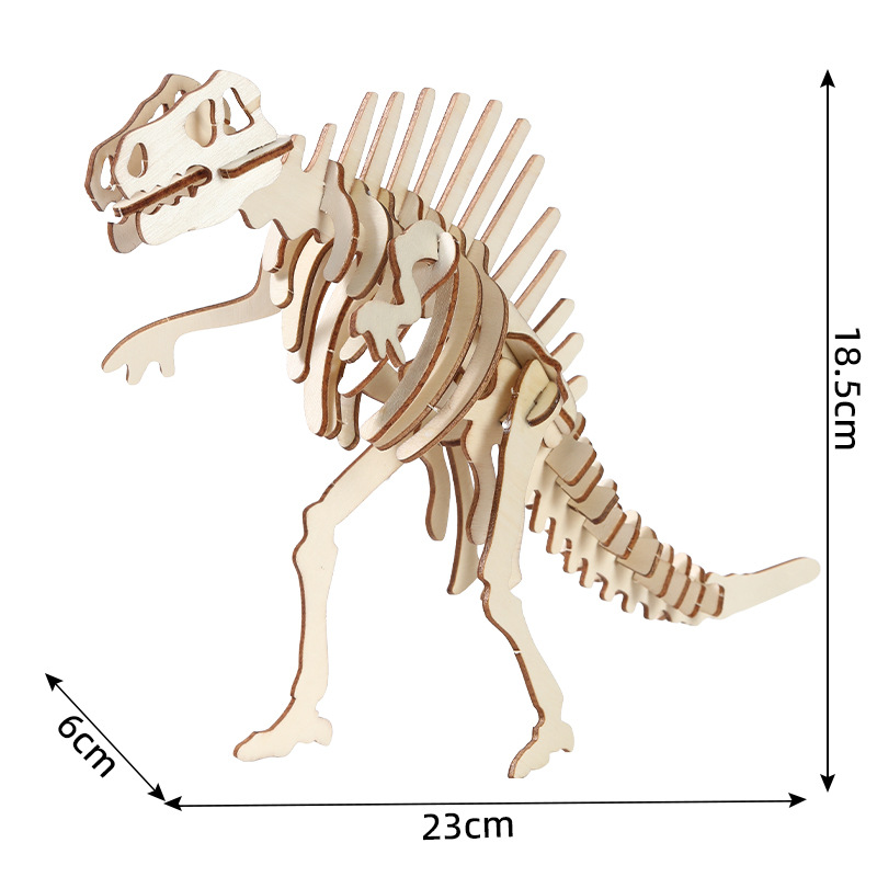 WOoden 3D Dinosaur Puzzle Set, - Model Kit Dinosaur review and price