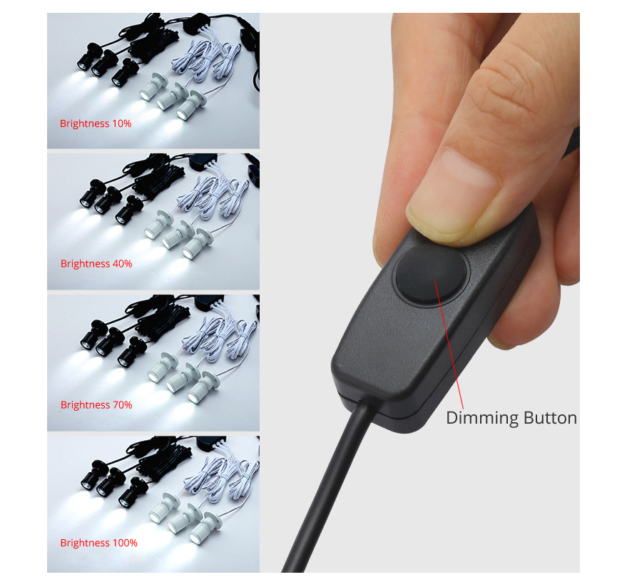 A Group of 4 Pcs LED Spots Lig - Model Kit Display Case review and price