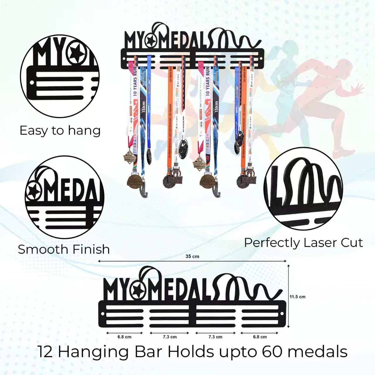 Medal Display Shelf Award Ribb - Model Kit Runner Organizer review and price