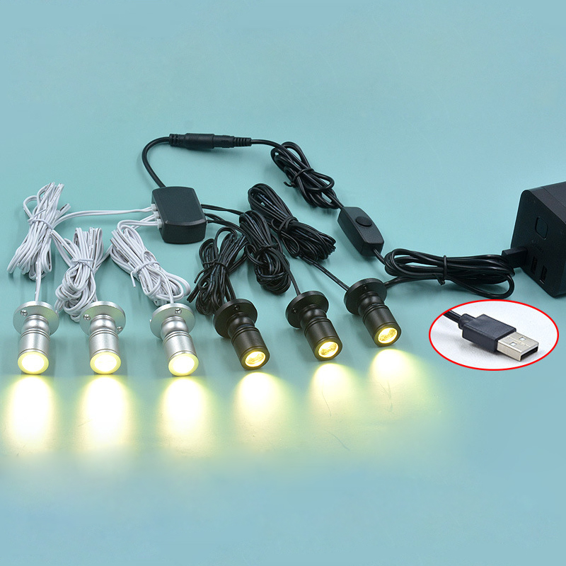 Dimmable USB 5V 1W LED Spot Li - Model Kit Display Case review and price